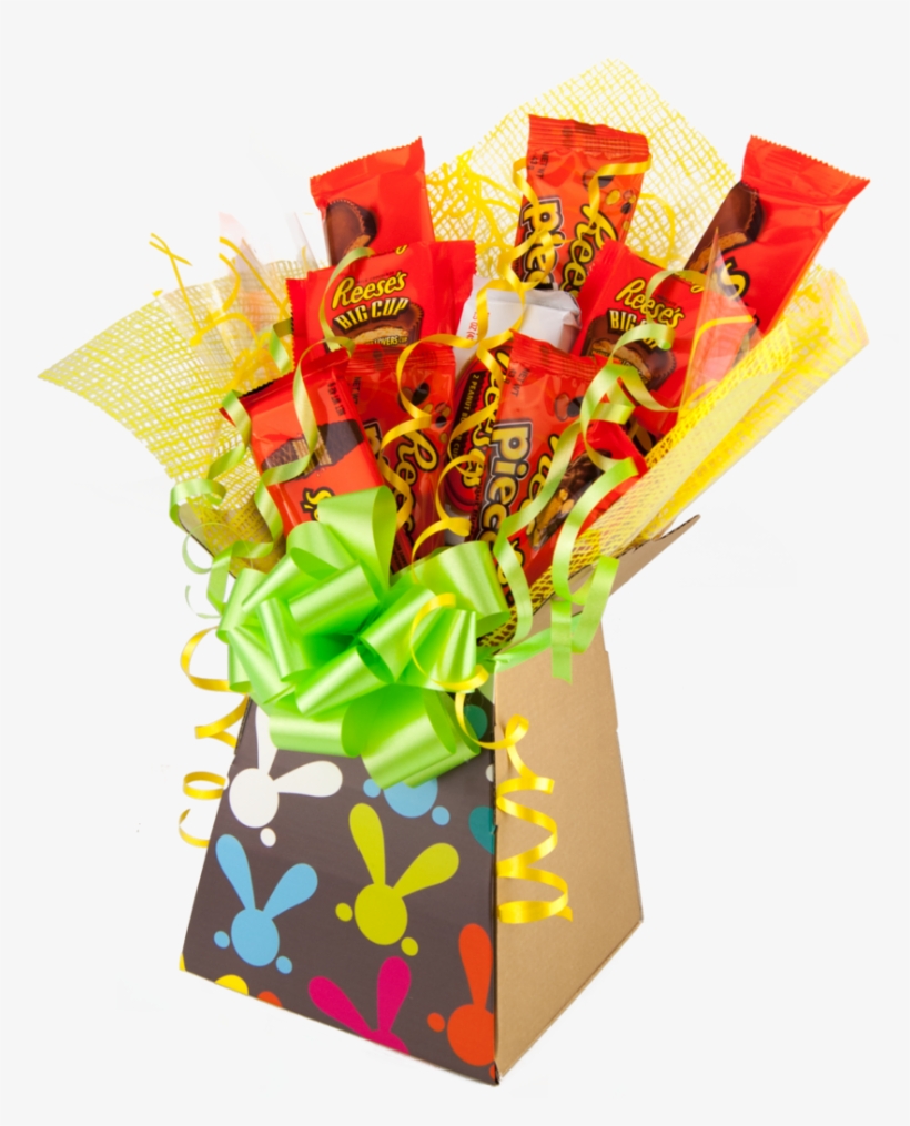 Reese's Easter American Chocolate Bouquet Tree Explosion - Gift Basket, transparent png