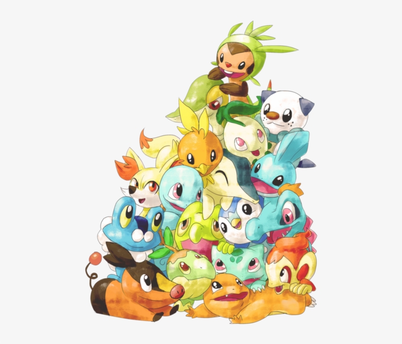 401kib, 500x639, Tumblr Mgjoaybqds1s2xiwio1 500 - Pokemon Starters Playing, transparent png