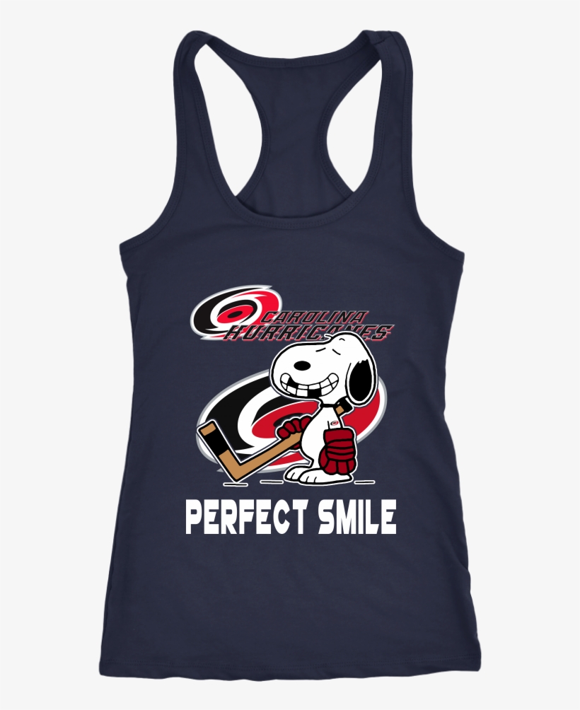 Nhl Carolina Hurricanes Snoopy Perfect Smile Hockey - Lesbian Shirt Racerback Tank Top T-shirt. Funny Lesbian, transparent png