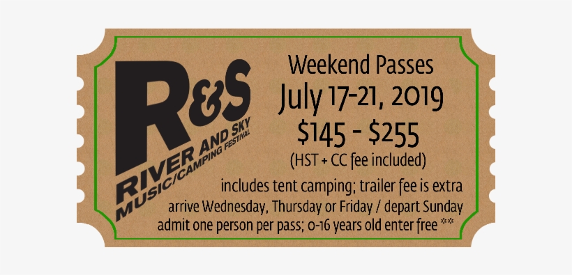 Product Image For R&s Weekend Passes - 2019, transparent png