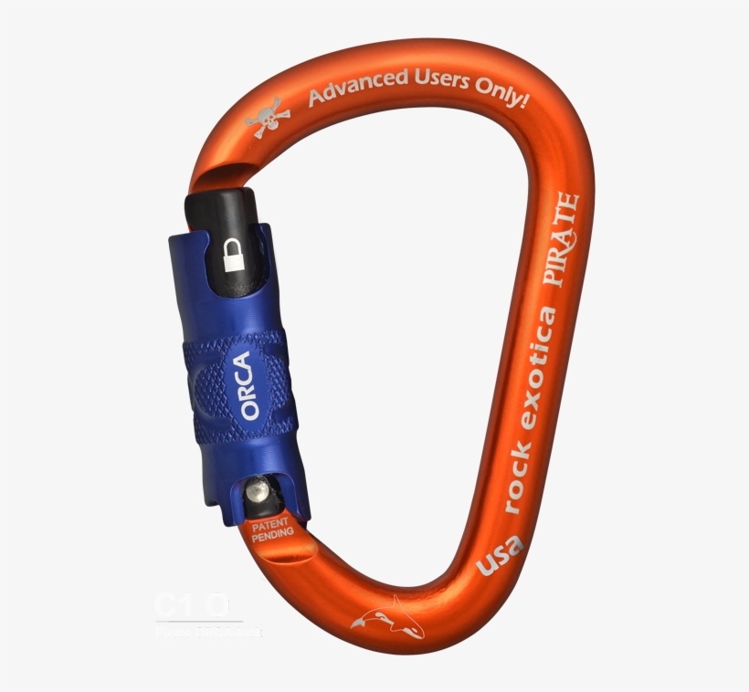 Pirate Orca-lock Carabiner - Rock Exotica Pirate Hms Auto-lock, transparent png