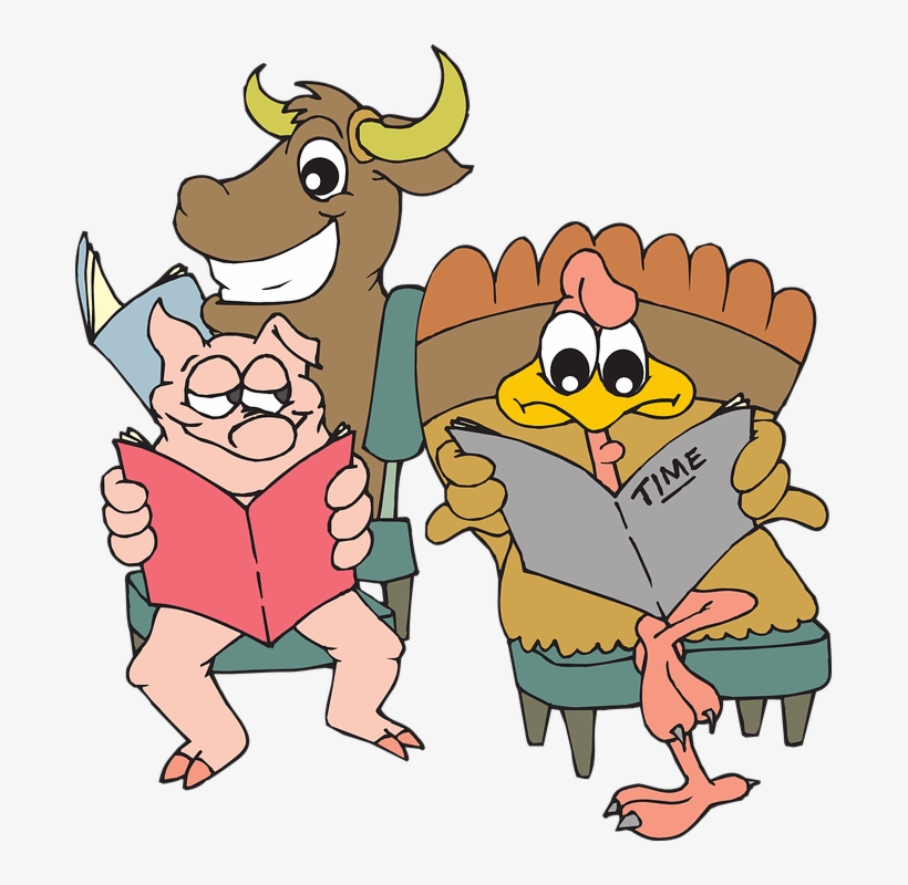 Animated Summer Cliparts 24, Buy Clip Art - Animals Reading Png, transparent png
