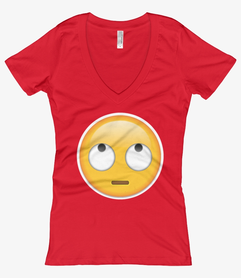 Women's Emoji V Neck - Shirt, transparent png