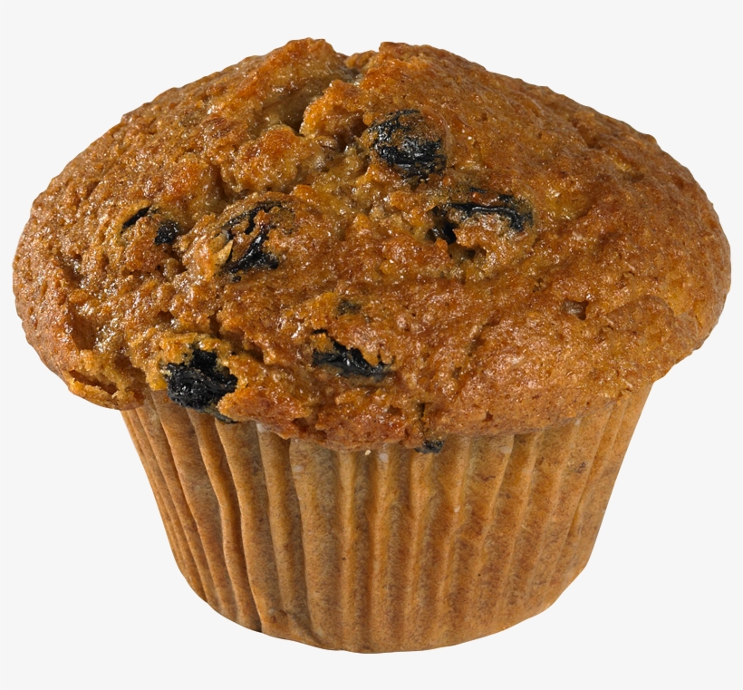 Raisin Bran Yogurt Muffin - Muffin, transparent png
