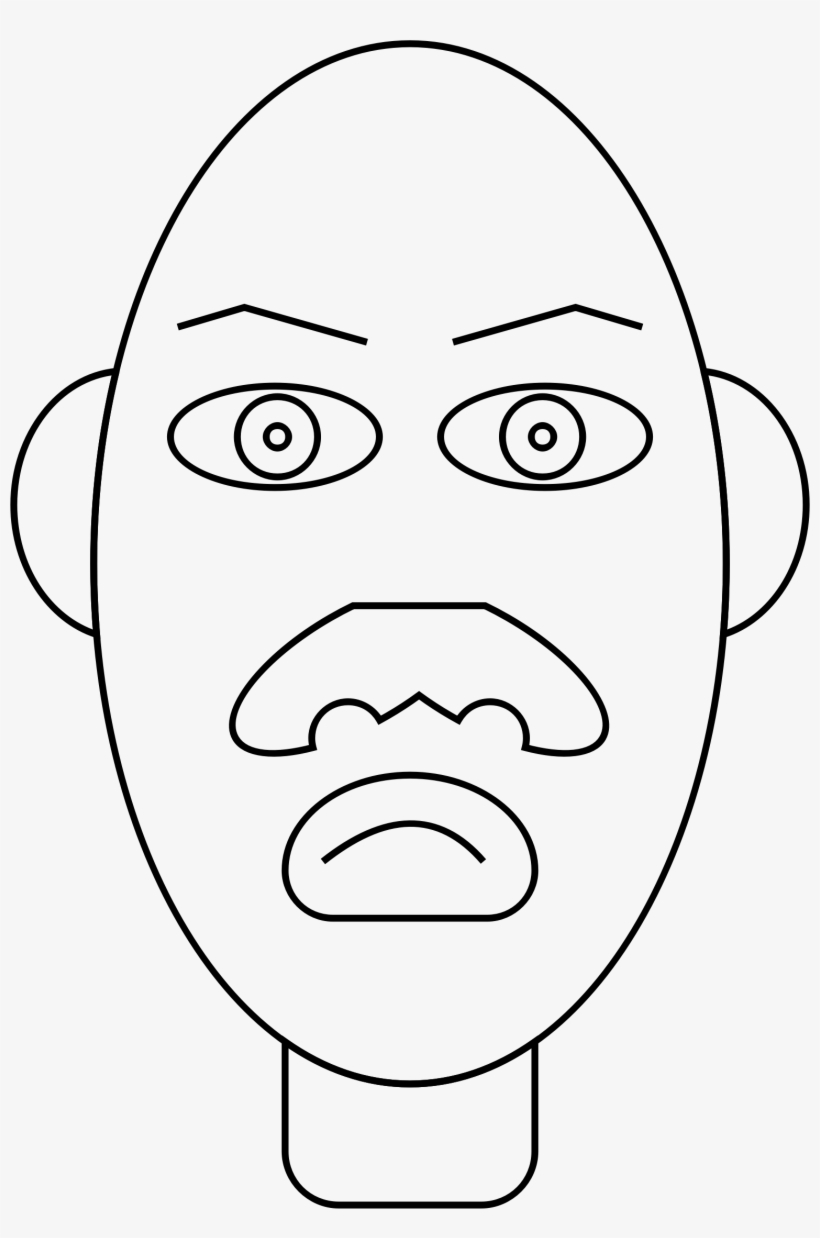 Head On A Stick Png Graphic Royalty Free Library - Stickman Human Face, transparent png