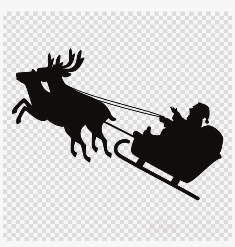 Christmas Day Clipart Santa Claus Reindeer Christmas - Christmas Day, transparent png