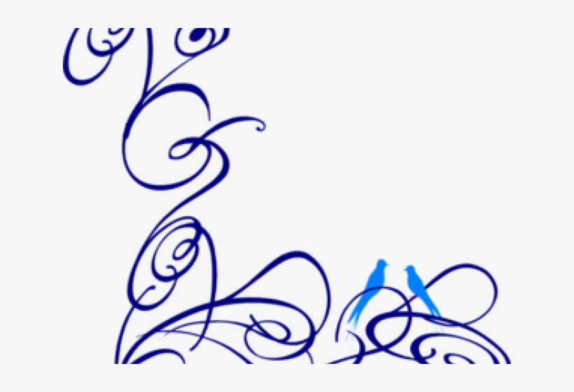 Decorative Line Blue Clipart Decorative Swirl - Swirl Clip Art, transparent png