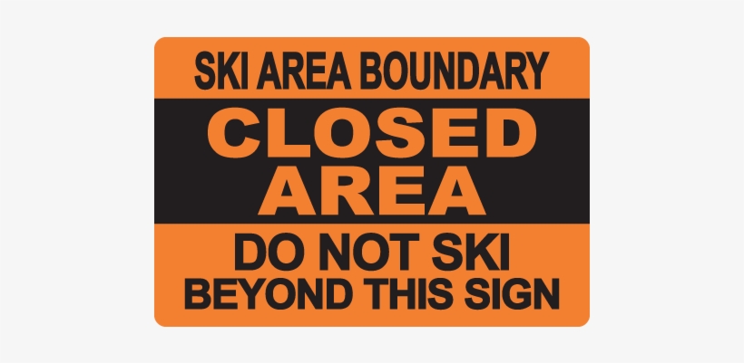 18" X 12" Ski Area Boundary - Orange, transparent png