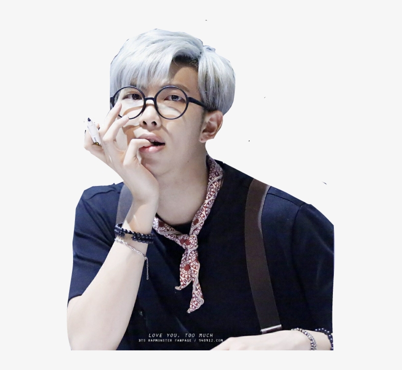 Namjoon Kim Kimnamjoon Rapmonster Rap Monster Png Bts - Namjoon In Glasses, transparent png