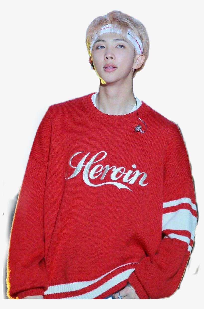 Report Abuse - Namjoon Wearing Heroin Shirt, transparent png