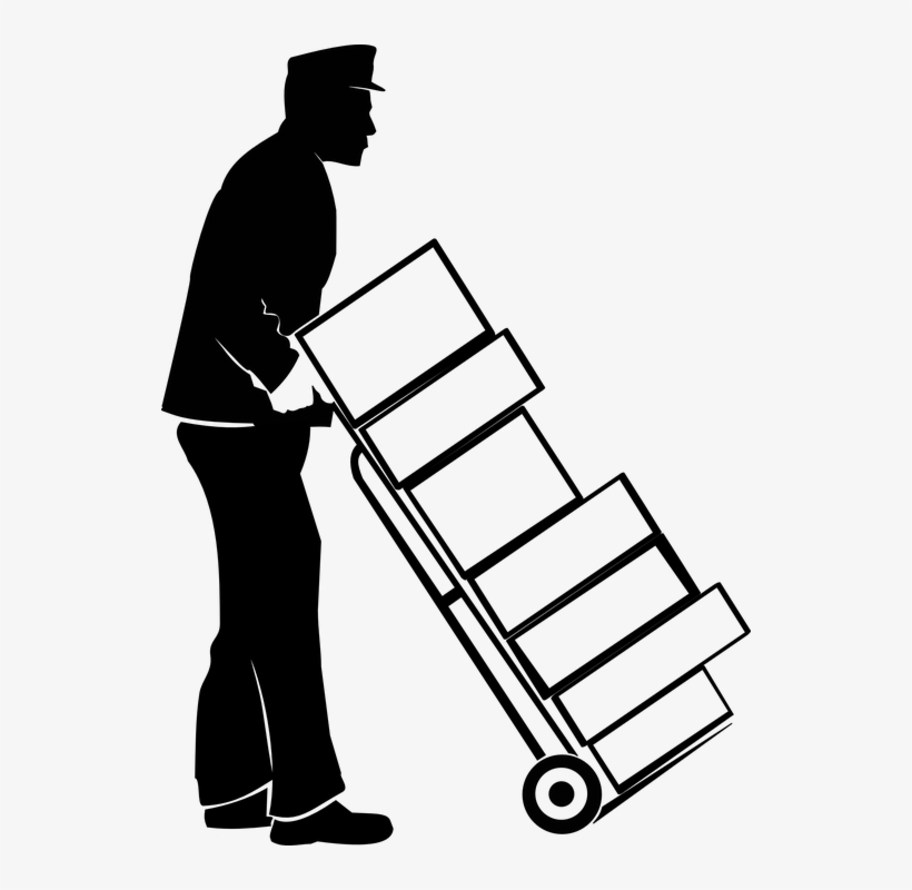 Stairs Cliparts 1, Buy Clip Art - Moving Boxes Black And White, transparent png