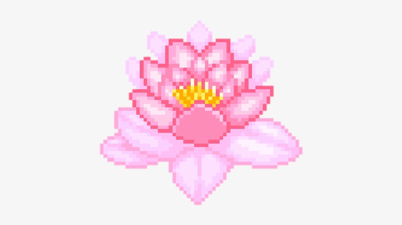 Flower, Png, And Lotus Image - Flower Pixel Png, transparent png