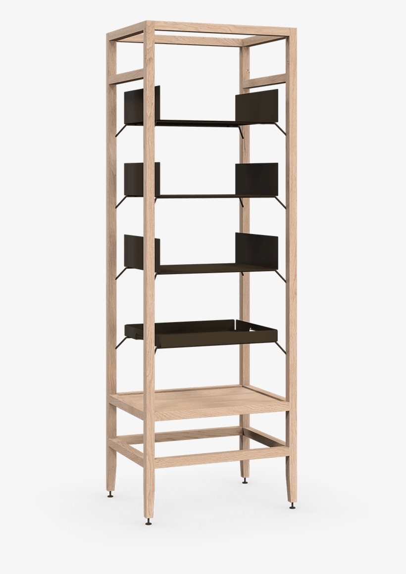 Coquo Volitare White Oak Solid Wood Modular 3 Shelves - Shelf, transparent png