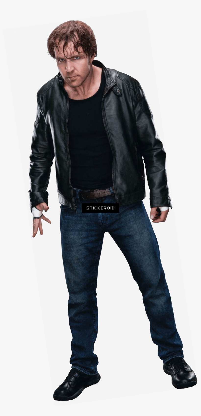 Dean Ambrose Leather Jacket Standing - Dean Ambrose, transparent png