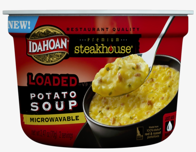 Loaded-bowl - Idahoan Potato Soup Cup, transparent png