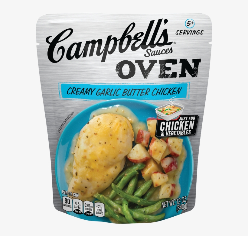 Garlic Butter Chicken Oven Sauce - Campbell's Oven Sauces, transparent png
