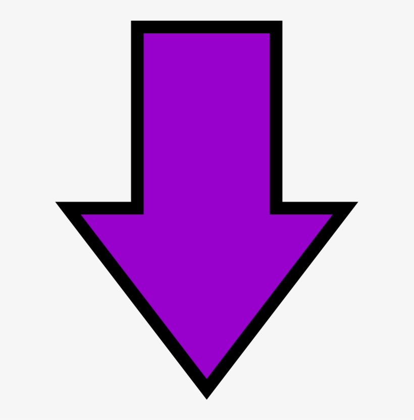 Click On The Text Tool From The Standard Toolbar And - Purple Down Arrow Png, transparent png