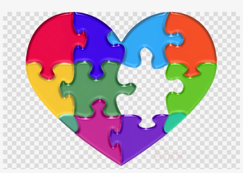 Autism Heart Png Clipart World Autism Awareness Day - Autism Heart Puzzle Mug, transparent png