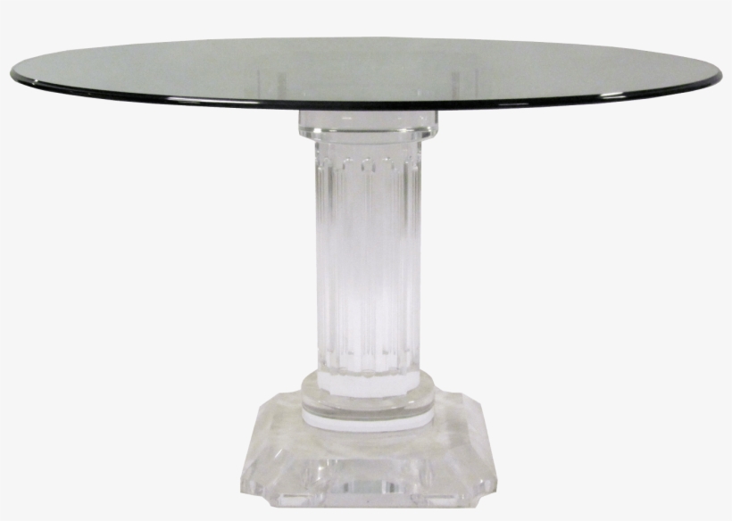 Rome Acrylic Dining Table - End Table, transparent png