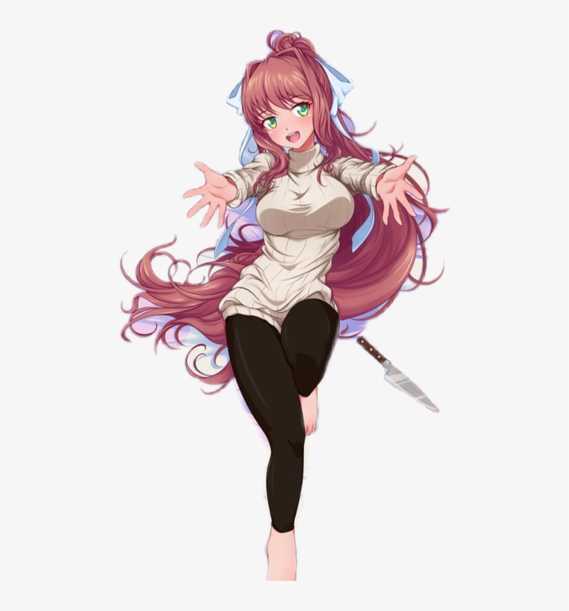 Monika Dokidoki Literature Club, transparent png