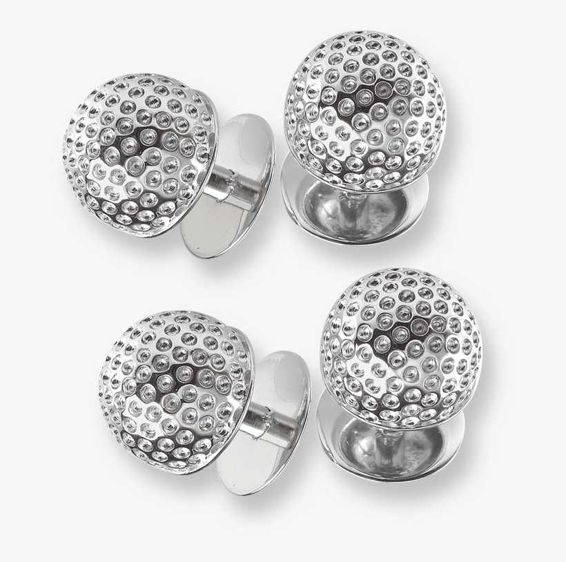 Nicole Barr Designs Sterling Silver Golf Ball Shirt - Shirt Stud, transparent png