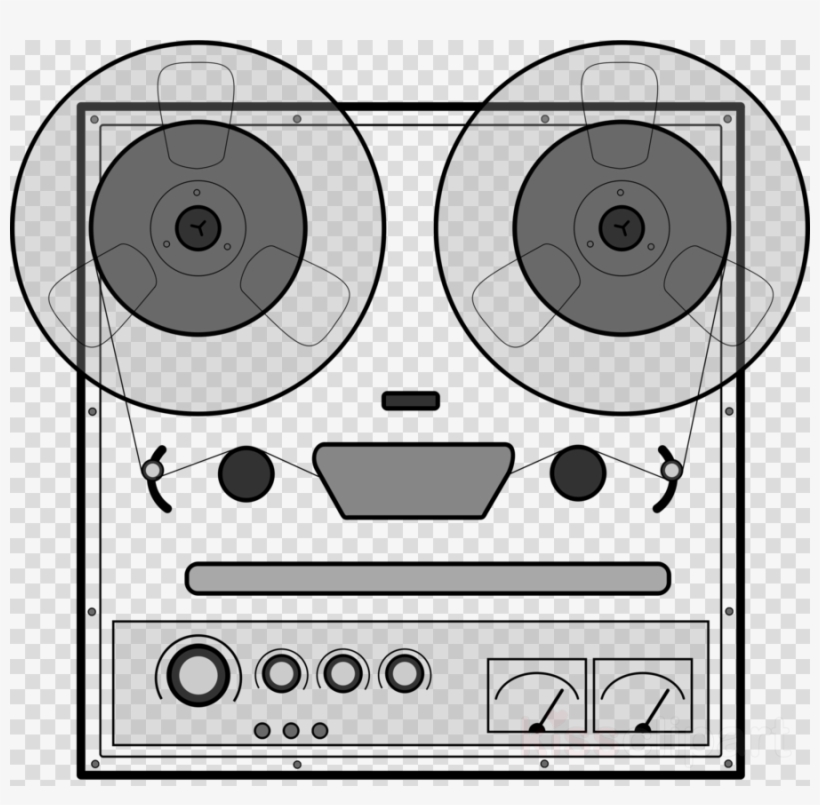 Tape Recorder Vector Clipart Microphone Tape Recorder - Grabadora De Cinta Magnetica, transparent png