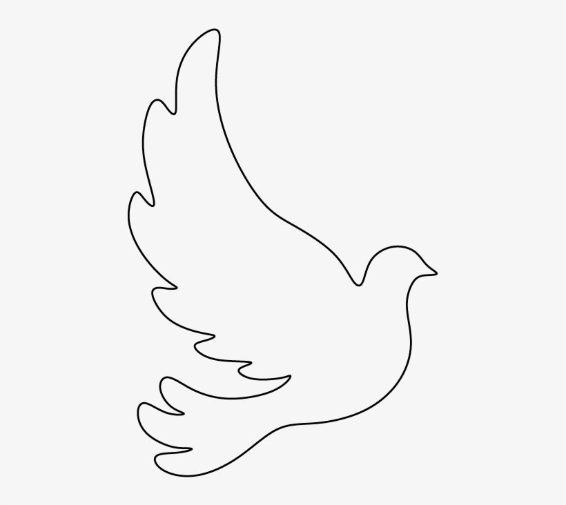 Graphic Free Download Dove Pattern Use The Printable - Molde De Pombinha Para Batizado, transparent png