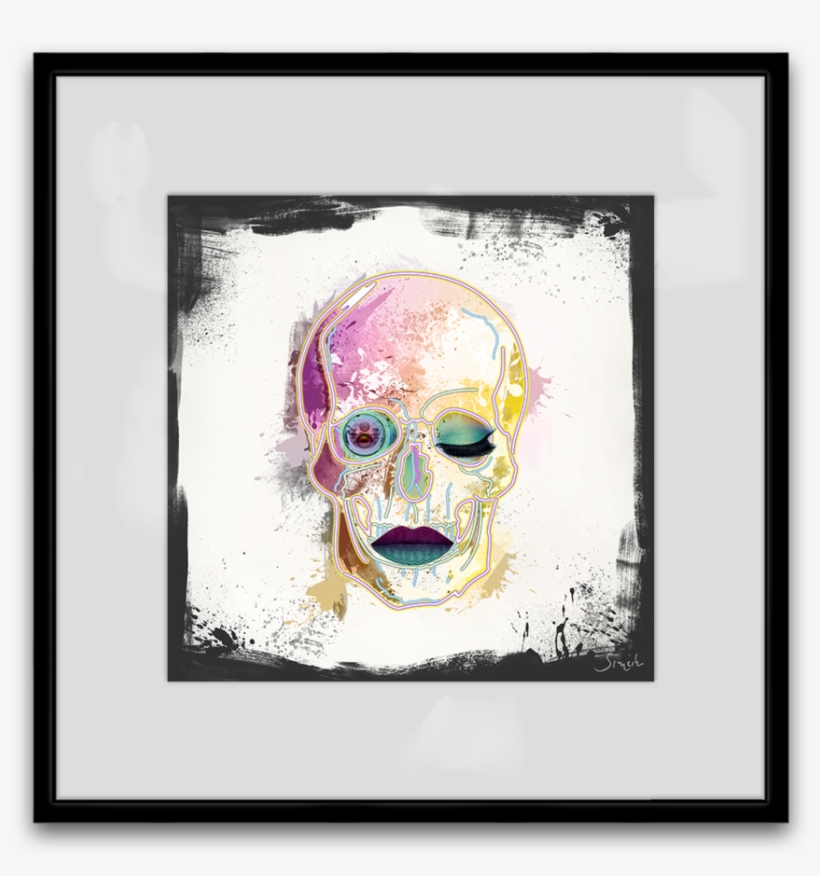 Svg Free Acid Drawing Portrait - Skull, transparent png