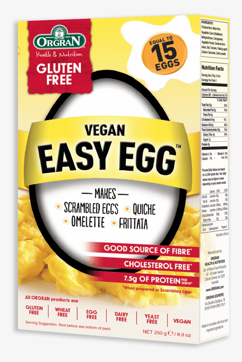 Vegan Easy Egg - Orgran Vegan Easy Egg, transparent png