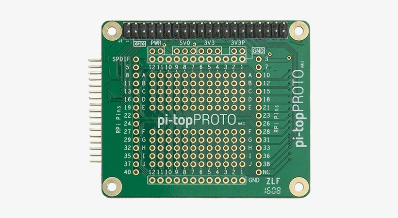 Pi-topprotoboard - Pi-top Pi-topproto Hat Compatible Prototype Board For, transparent png