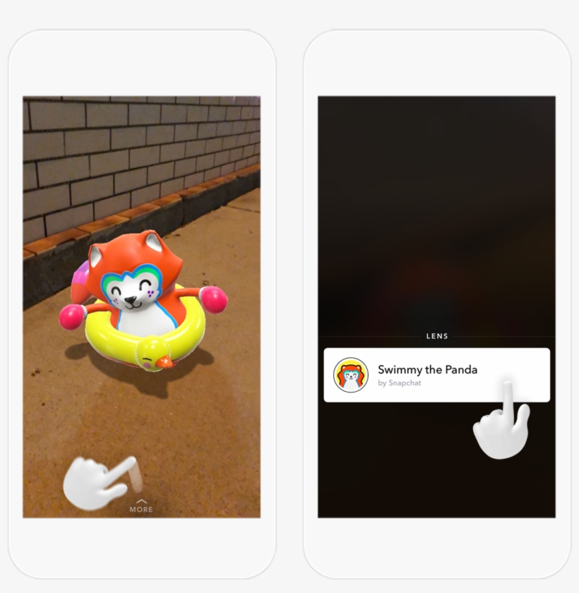Sharing A Lens With A Friend - Unlock Animated Objects On Snapchat, transparent png