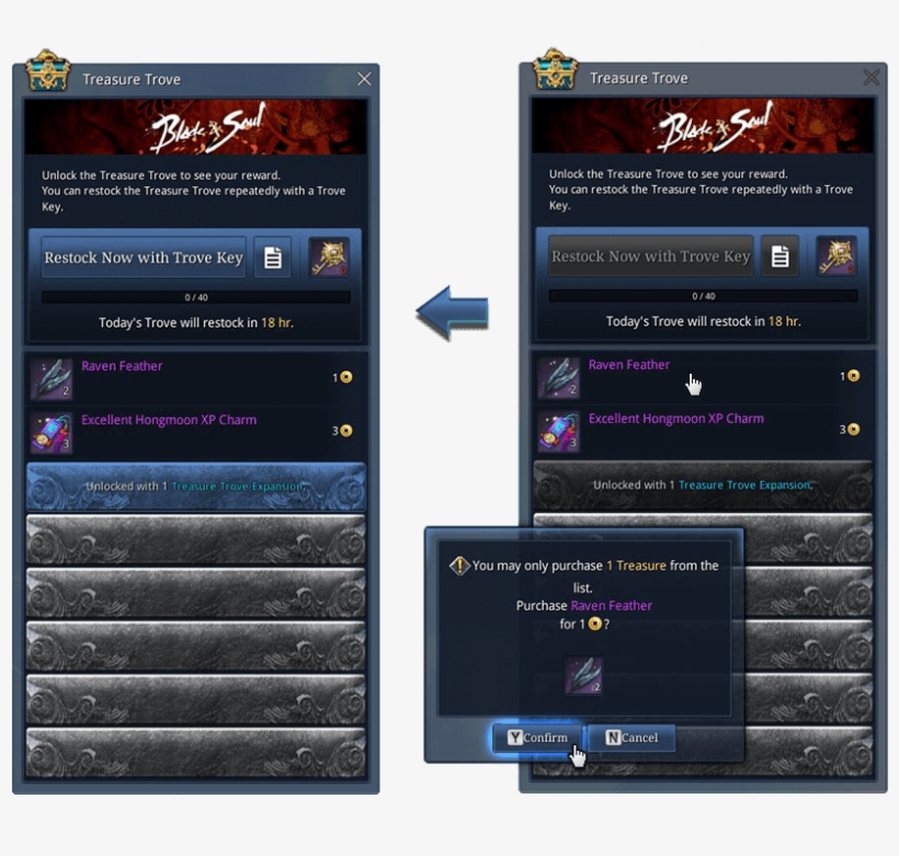 Six Additional Treasure Trove Slots Can Be Opened With - Blade And Soul, transparent png