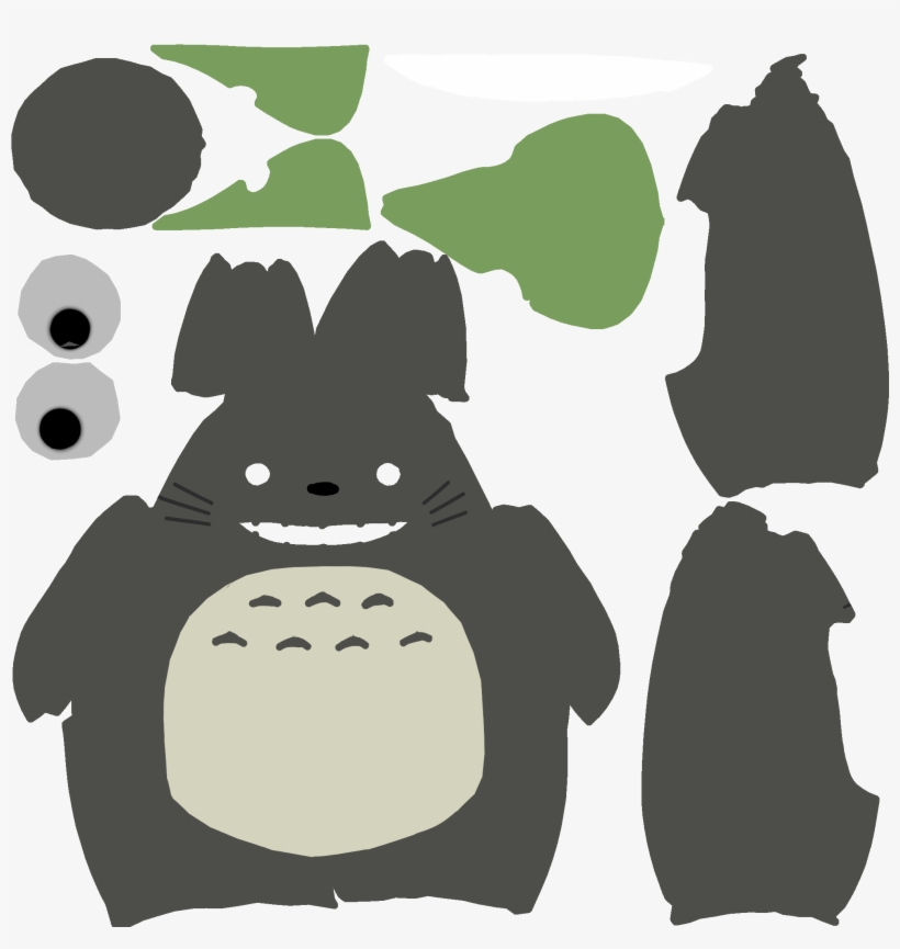 Applied Image - Totoro Texture, transparent png
