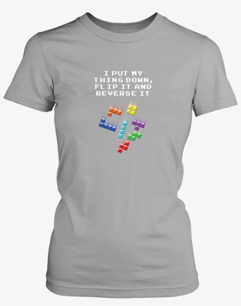 Tetris Falling Blocks Put My Thing Down Women's T-shirt, transparent png