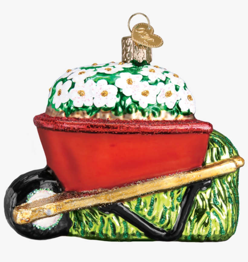 Wheelbarrow 36236 Old World Christmas Ornament - Kiwi Glass Ornament By Old World Christmas, transparent png