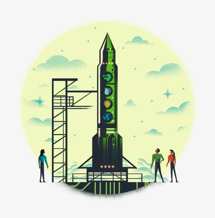 Rocket Ship - Illustration, transparent png