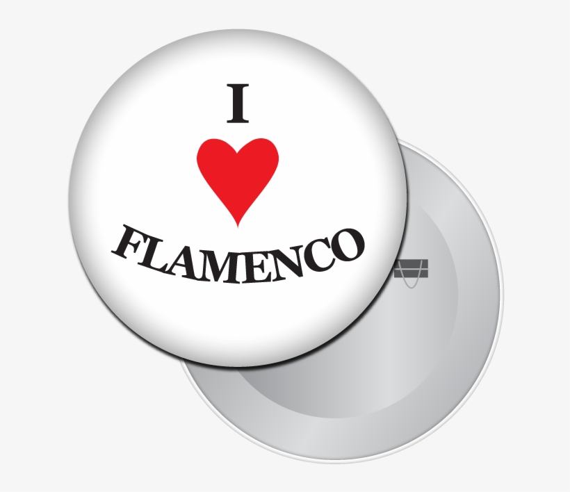 I Love Flamenco Button / Magnet - Ballet, transparent png