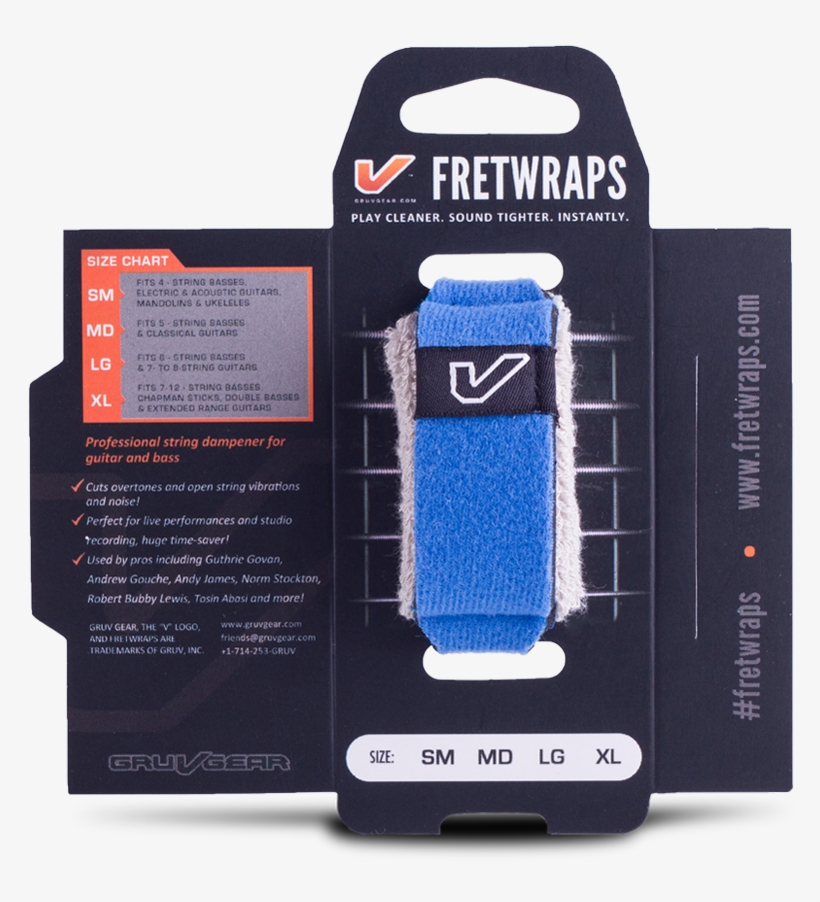 Fretwraps U2122 String Muters 1 Pack Gruv Gear Krane - Gruv Gear Fretwrap Hd Sky 1-pack (medium), transparent png