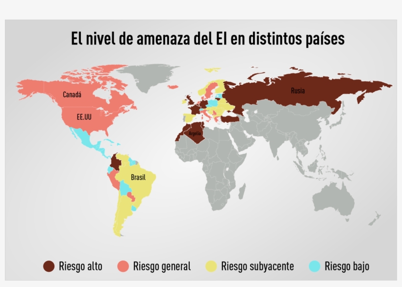 El Estado Islámico Publica Un Mapa Con Sus "unidades - World Map 2d Png, transparent png