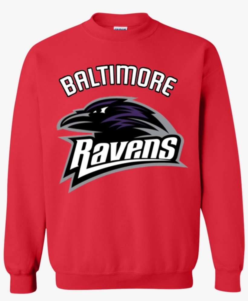 Baltimore Ravens T Shirt- Baltimore Ravens Logo G180 - Sweater, transparent png