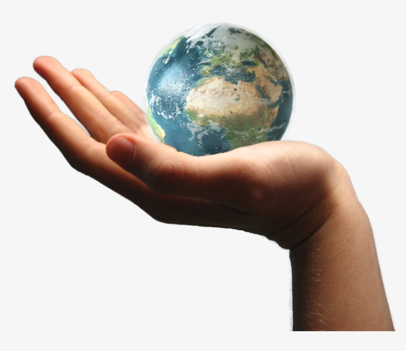 Earth In Hand Transparent Image - Atmospheric Pressure, transparent png