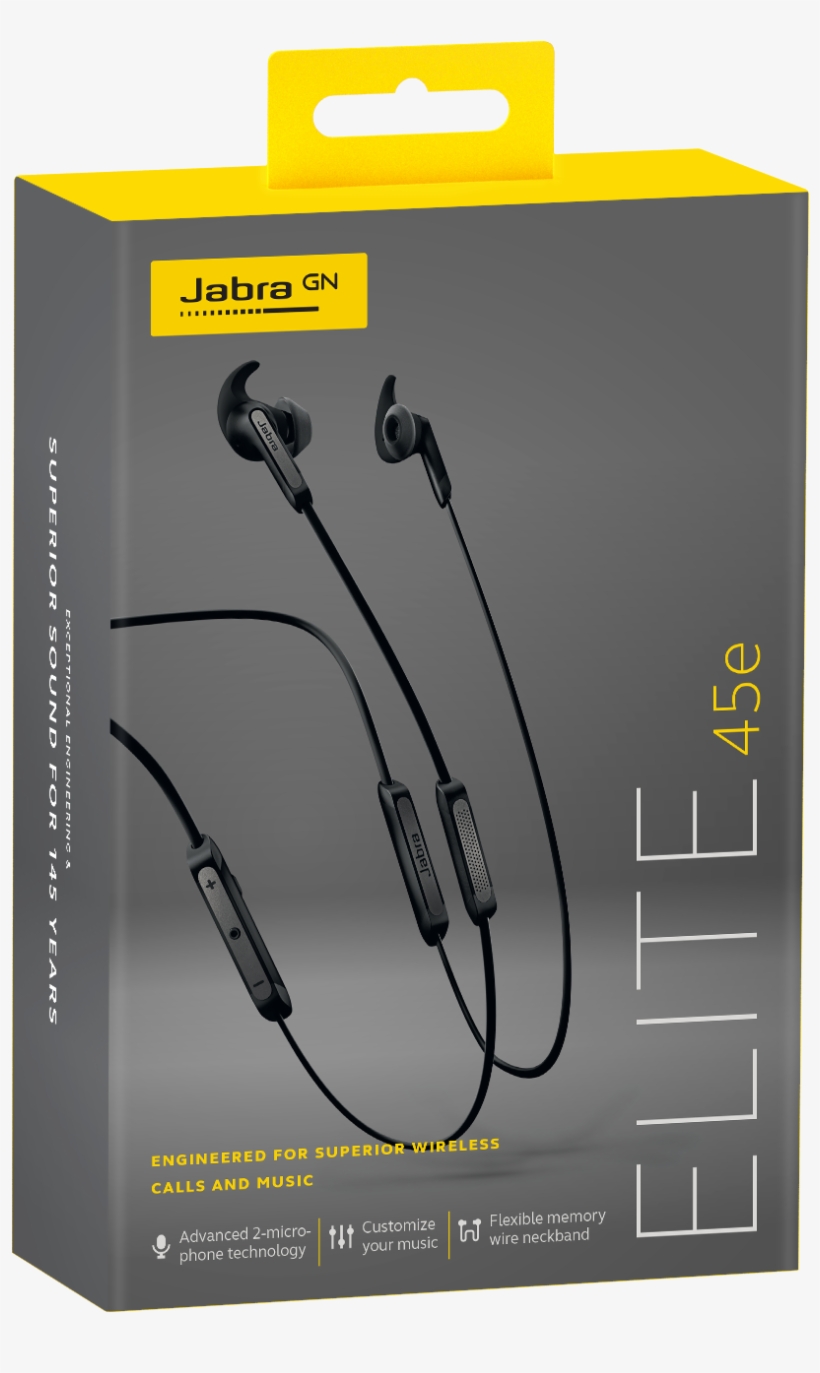 The Jabra Elite 45e Is Engineered To Give Users The - Jabra Elite 45e, transparent png
