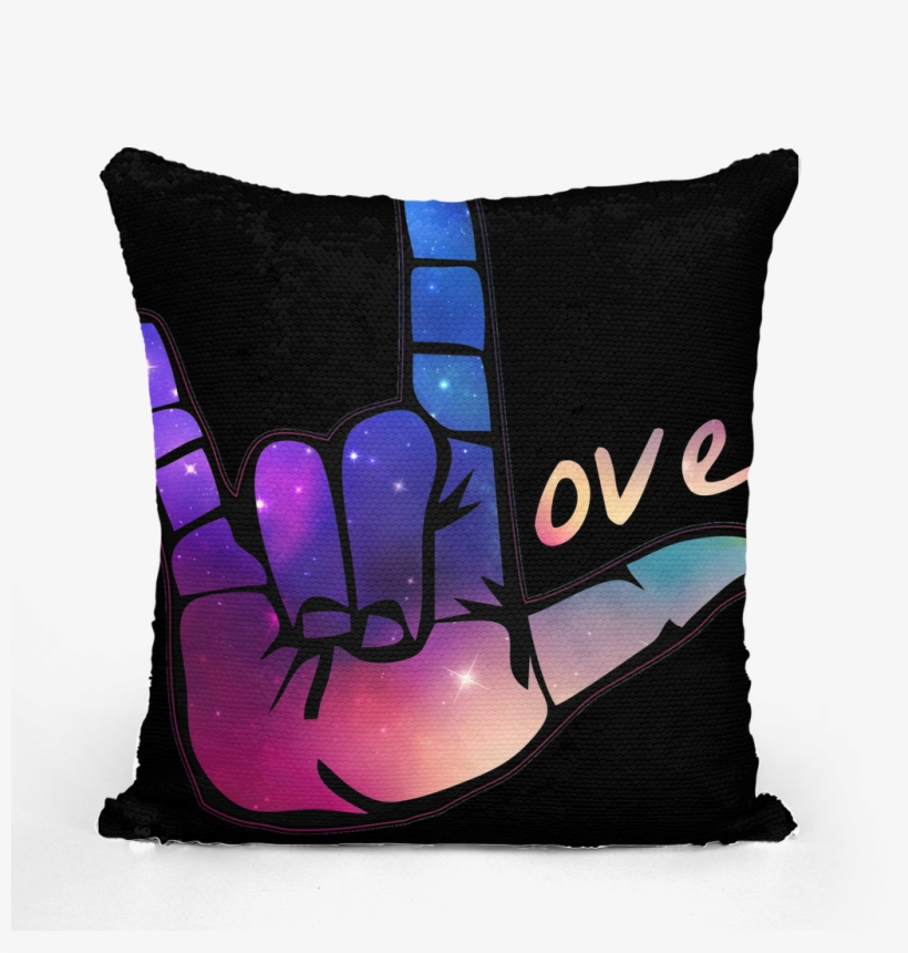Asl ﻿sequin Cushion Cover - American Sign Language, transparent png