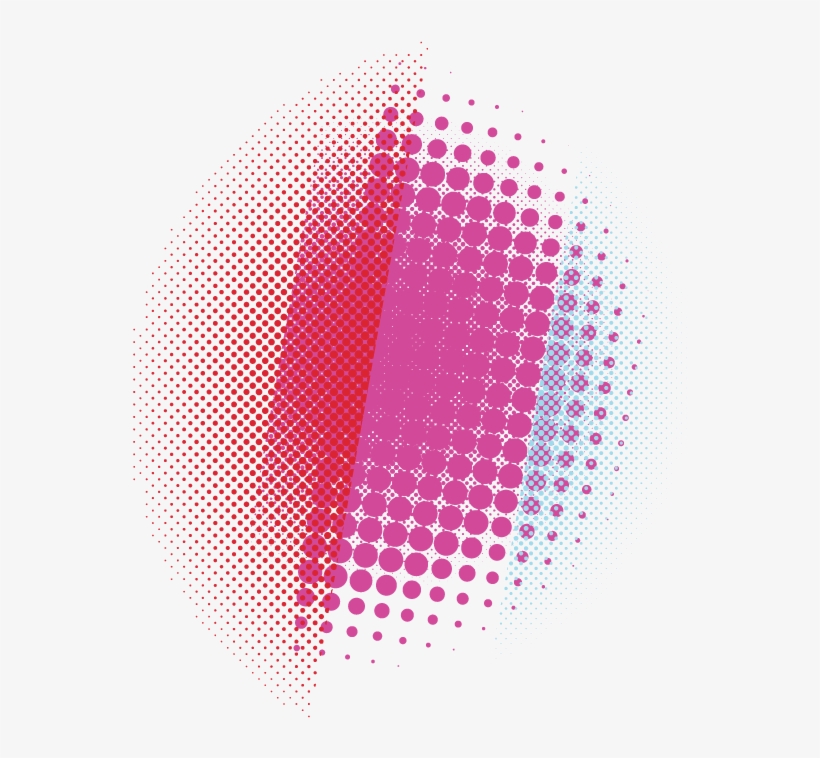 Round Halftone, transparent png