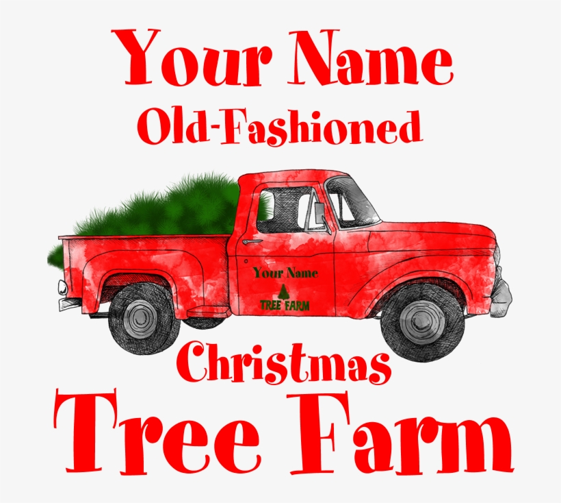 Favorite - Stepside Truck With Christmas Tree, transparent png