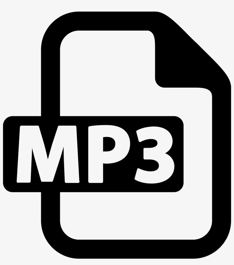 An Mp3 Icon Is Represented By A Piece Of Paper That - Mp3 Icon, transparent png