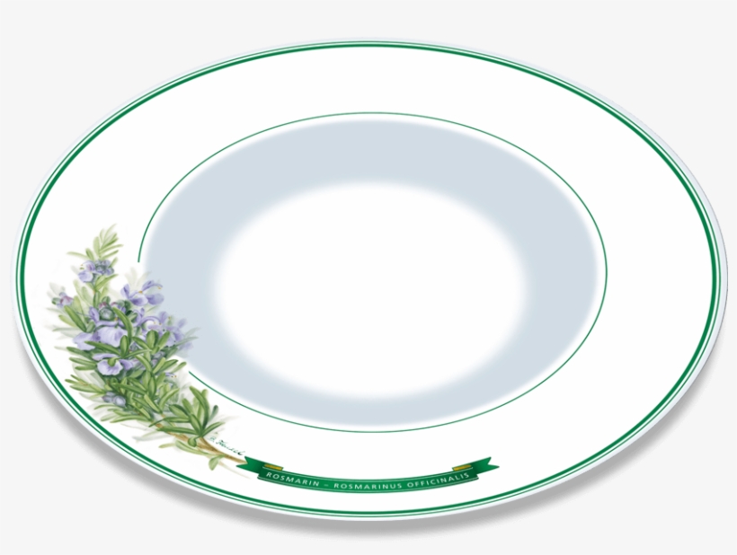 Gourmet And Pasta Plate Motif “rosemary” - Saucer, transparent png