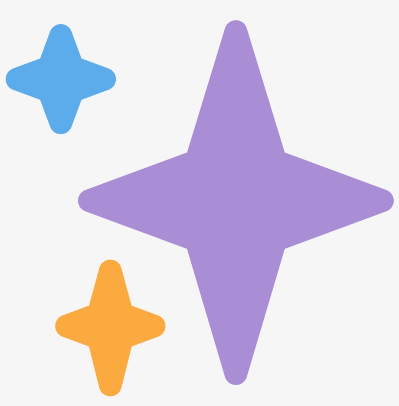 Archivo - Twemoji 2728 - Svg - Sparkles Emoji Transparent, transparent png