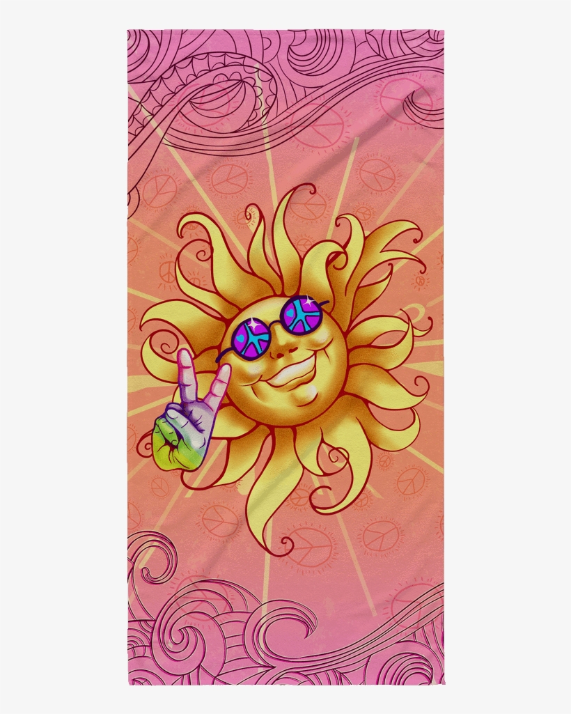Peace Out Beach Towel - Tote Bag, transparent png