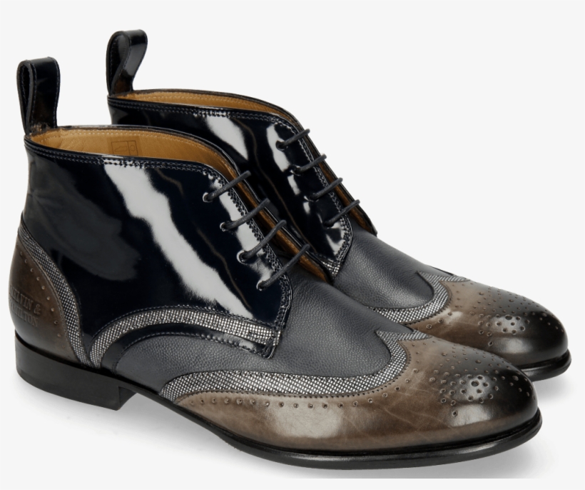 Ankle Boots Sally 30 Stone Fermont Steel Navy Oriental - Melvin & Hamilton, transparent png